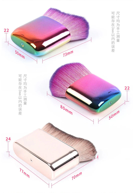 Angled Bronzer Makeup Brush Portable Handle