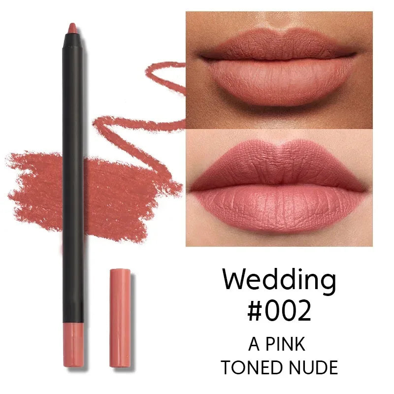 Lipliner Pencil Lip Makeup Sexy Red Matte Waterproof