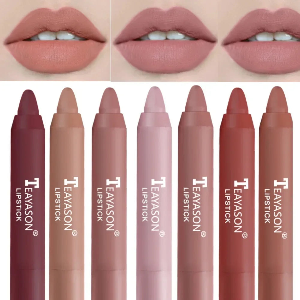 Nude Brown Lipliner Pencil 12 Colors Matte Waterproof Lip Makeup