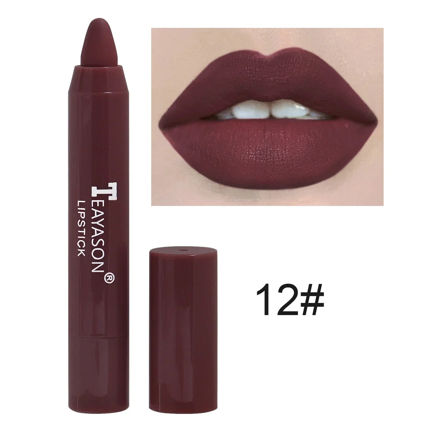 Nude Brown Lipliner Pencil 12 Colors Matte Waterproof Lip Makeup