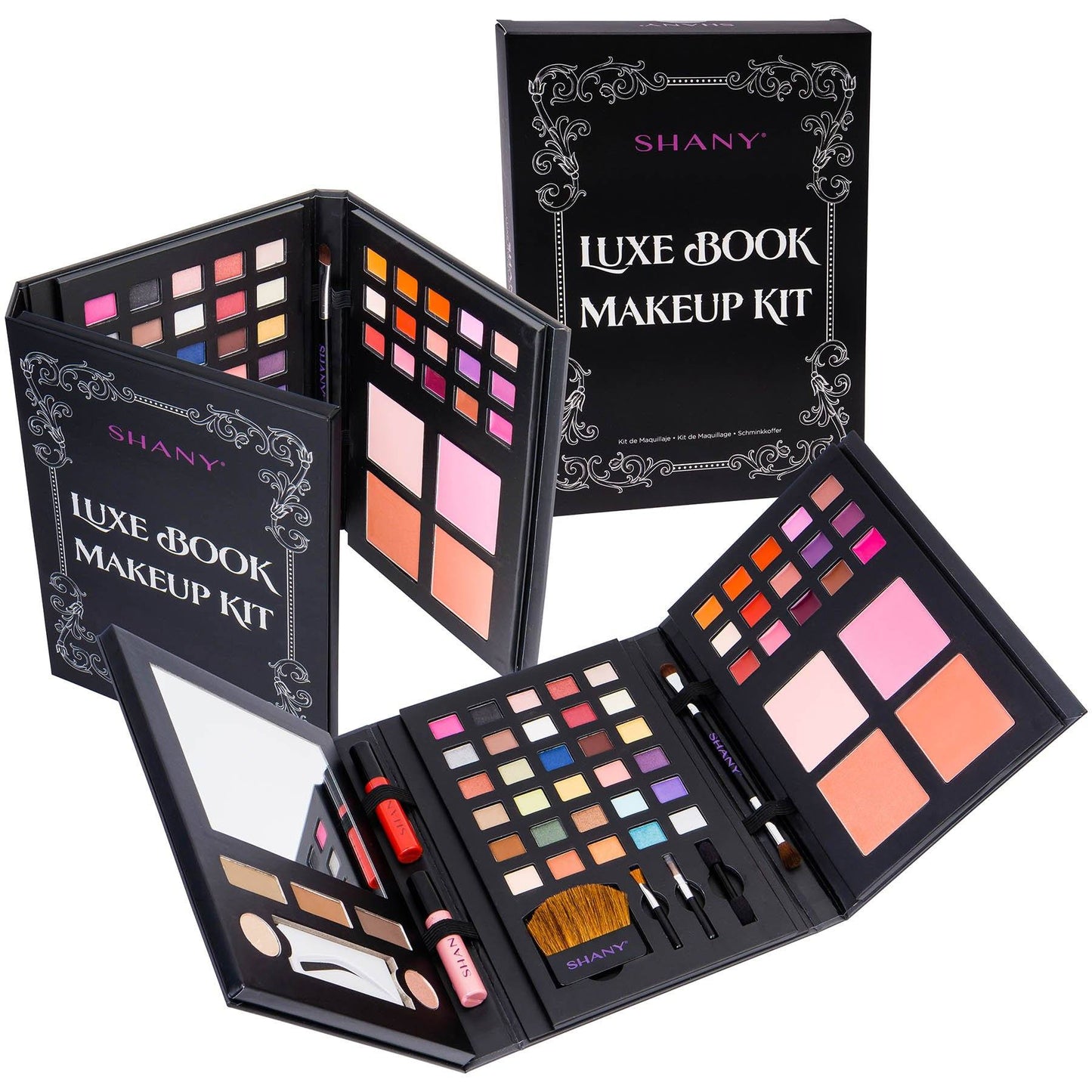 Luxe Book Makeup Set - All In One Travel Cosmetics Palette-1
